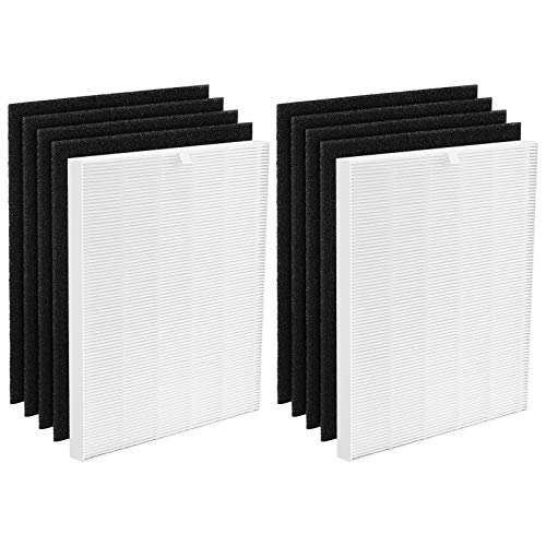 isinlive Replacement Filter Compatible with Winix C545, P150, B151, Replaces Winix Filter S 1712-0096-00, 2 H13 Ture HEPA Filter + 8 Carbon Filters