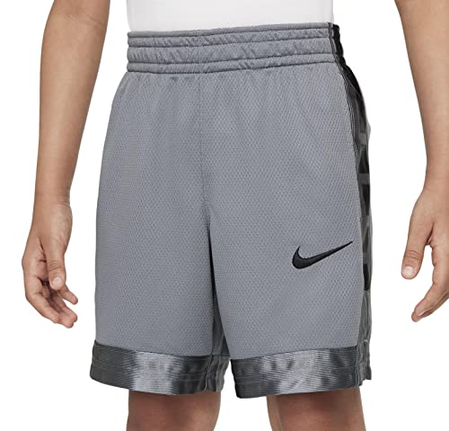 Nike Boy's Dry Shorts Elite Stripe (Little Kids/Big Kids) Smoke Grey/Black MD (10-12 Big Kid)