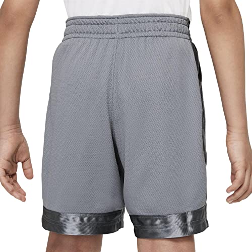 Nike Boy's Dry Shorts Elite Stripe (Little Kids/Big Kids) Smoke Grey/Black MD (10-12 Big Kid)