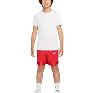 Nike Boy's Dry Shorts Elite Stripe (Little Kids/Big Kids) University Red/White SM (7-8 Big Kid)