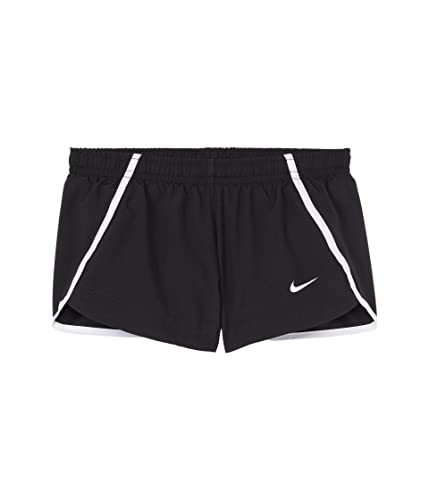 Nike Girl's Dry Sprinter Shorts (Little Kids/Big Kids) Black/White/White SM (7-8 Big Kid)