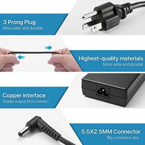 AC Adapter for MSI Gaming Laptop Charger 180W 150W 120W, MSI GF63 GF75 Thin Power Cord