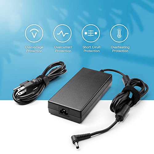 Laptop Charger for Msi Charger 180W Msi GS40 GS60 GS70 GS65 GS63 GS63VR GT60 GT70 GL62M GL72M GE60 GE62 GE72 GS73VR Gaming Laptop MSI Power Supply Cord