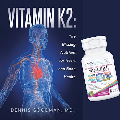 KAPPA NUTRITION (90 Capsules),Vitamin K2, Vitamin D3, Zinc, Selenium, Vanadium, Copper, Manganese, Potassium, Molybdenum, Calcium, Chromium, Iodine, Boron, Mineral 13 in 1 Advanced Complex, from