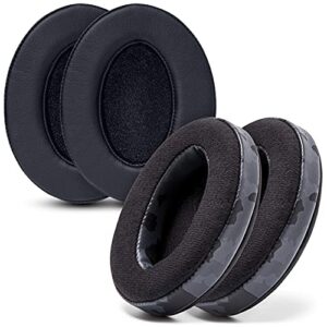 comfort style pack | wc wicked cushions replacement earpads for ath m50x - fits audio technica m40x / m50xbt / hyperx cloud & cloud 2 / steelseries arctis 3/5 / 7 / 9x & pro wireless/stealth 600