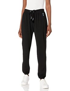 juicy couture women's novelty tip jogger, deep black, large