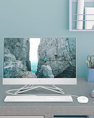 HP All-in-One Desktop PC, 11th Gen Intel Core i3-1115G4 Processor, 8 GB RAM, 512 GB SSD Storage, Full HD 23.8” Display, Windows 10 Home, Remote Work Ready, Mouse and Keyboard (24-dp1250, 2021)