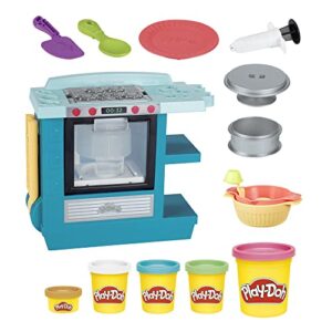 Play-Doh Kitchen Creations Rising Cake Oven Kitchen Playset, Play Kitchen Appliances, Preschool Toys, Kitchen Toys for 3 Year Old Girls and Boys and Up