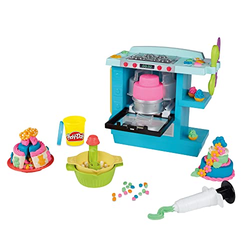 Play-Doh Kitchen Creations Rising Cake Oven Kitchen Playset, Play Kitchen Appliances, Preschool Toys, Kitchen Toys for 3 Year Old Girls and Boys and Up