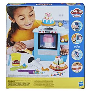 Play-Doh Kitchen Creations Rising Cake Oven Kitchen Playset, Play Kitchen Appliances, Preschool Toys, Kitchen Toys for 3 Year Old Girls and Boys and Up