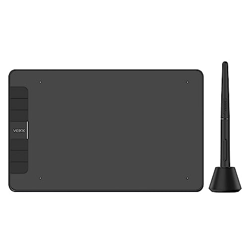 VEIKK VK640 Drawing Tablet 6 x4 inch OSU Tablet with Battery-Free Stylus for Android, Windows, Mac, Chrome, Linux OS, Support Tilt Function(8192 Level Pressure)