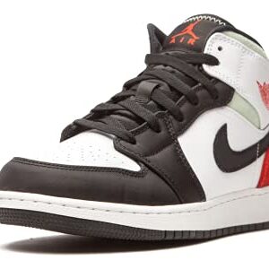 Jordan Youth Air 1 Mid SE GS BQ6931 100 Red/Grey/Black Toe - Size 5.5Y