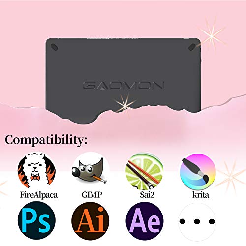 GAOMON PD1220 11.6’’ Pen Display (Charcoal Grey) 86% NTSC Full Laminated Graphics Drawing Tablet with Tilt Support 8192 Levels Passive Stylus, Compatible with Windows & Mac &Android