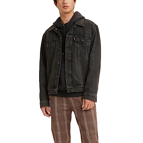 Levi's Men's Trucker Jacket (Also Available in Big & Tall), Blow Away-Black, Medium