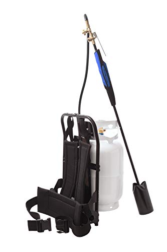 Flame King Propane Tank Alice Frame Backpack Carrier for 10LB Cylinder and Weed Torch, Black