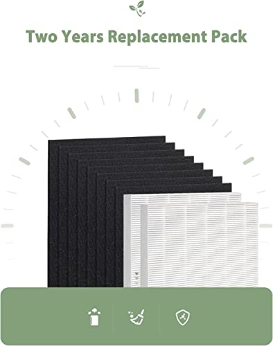 2-Pack C545 Replacement Filter S Kit Compatible with Winix C545 Air Purifier, H13 True HEPA Filter Replace 1712-0096-00