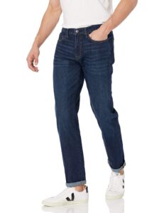 amazon essentials men's slim-fit high stretch jean, dark wash, 33w x 29l