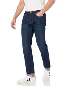 amazon essentials men's slim-fit high stretch jean, dark wash, 33w x 28l