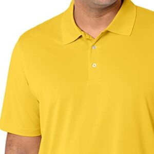 Amazon Essentials Men's Regular-Fit Quick-Dry Golf Polo Shirt (Available in Big & Tall), Golden Yellow, XX-Large