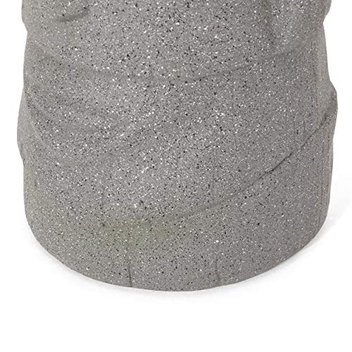 Christopher Knight Home Poulan Outdoor Flower Planter, Stone Gray