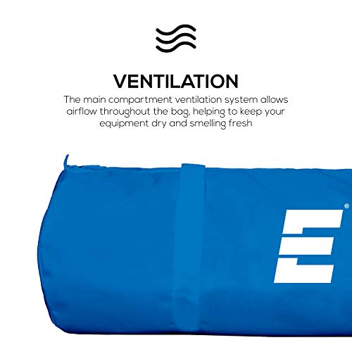 Epoch Sideline Team Bag - Extra Large Duffle Bag with Multiple Compartments - Waterproof Athletic Bag, Royal