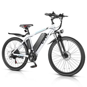 Vivi Electric Bike, Electric Bike for Adults, 26" Ebike 500W Adult Electric Bicycles, 20MPH Electric Mountain Bike with 48V Removable Battery, Up to 50 Miles, Cruise Control, Professional 21 Speed