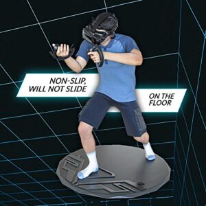 XPACK VR Mat - 35" Round Anti Fatigue Mat - Virtual Reality Matt Helps Determine Direction and Position of Your Feet During Game, Prevents Players from Hitting and Breaking Objects in Surroundings