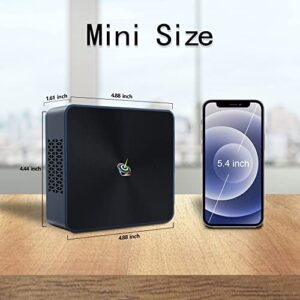 Beelink New 8th Generation Intel 4 Cores 8 Threads i5-8259U Processor(up to 3.8GHz), Mini pc with 16G DDR4 RAM/500GB NVMe M.2 SSD, Support 4K Dual HDMI Display,WiFi5,BT5.0, 4*USB 3.0