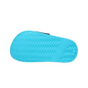 DREAM PAIRS Toddler Boys Girls Slip on Slide Sandals Kids Outdoor Summer Beach Water Shoes Slippers KAS211,Blue,Size 9-10 Toddler