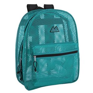 summit ridge mesh backpacks for kids, adults, school, beach, and travel, colorful transparent mesh backpacks with padded straps