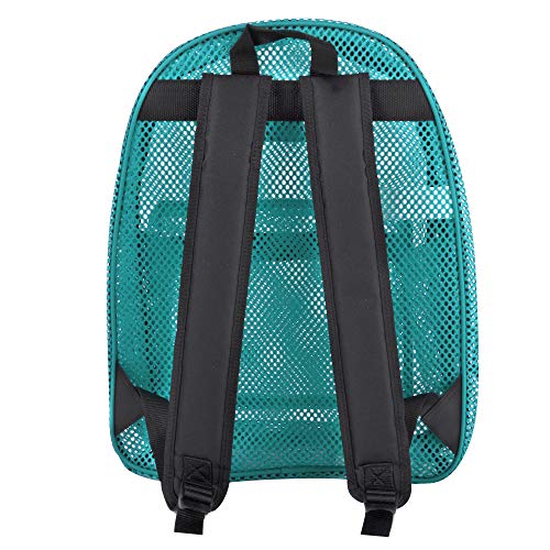 Summit Ridge Mesh Backpacks for Kids, Adults, School, Beach, and Travel, Colorful Transparent Mesh Backpacks with Padded Straps