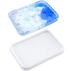 world backyard silicone tray mold,rectangle rolling resin tray molds,large rolling tray molds for epoxy resin,serving tray resin molds with edges,resin casting,diy jewelry holder,home decoration…