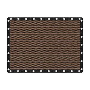 vicllax shade fabric sun shade cloth privacy screen with grommets for patio garden pergola cover canopy 10x14 ft, mocha