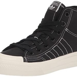 adidas Originals Men's Nizza Hi RF Sneaker, Black/White/Off White, 6.5