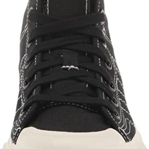 adidas Originals Men's Nizza Hi RF Sneaker, Black/White/Off White, 6.5
