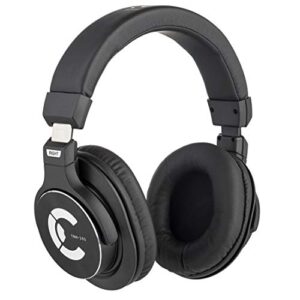 tunical over-ear headphones for studio recording tracking mixing podcast production, digital piano, closed back comfortable dj earphones, featuring 45mm drivers and isolating earcups