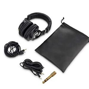 TUNICAL Over-Ear Headphones for Studio Recording Tracking Mixing Podcast Production, Digital Piano, Closed Back Comfortable DJ Earphones, Featuring 45mm Drivers and Isolating Earcups