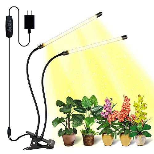 bseah Grow Light Plant Lights for Indoor Plants, Full Spectrum Plant Grow Lights, 10 Dimmable Levels Auto ON & Off with 3/9/12H Timer