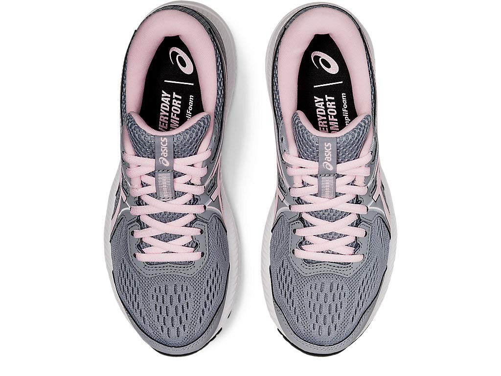 ASICS Women's Gel-Contend 7 Running Shoes, 8, Sheet Rock/Pink Salt