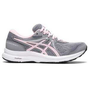 ASICS Women's Gel-Contend 7 Running Shoes, 8, Sheet Rock/Pink Salt