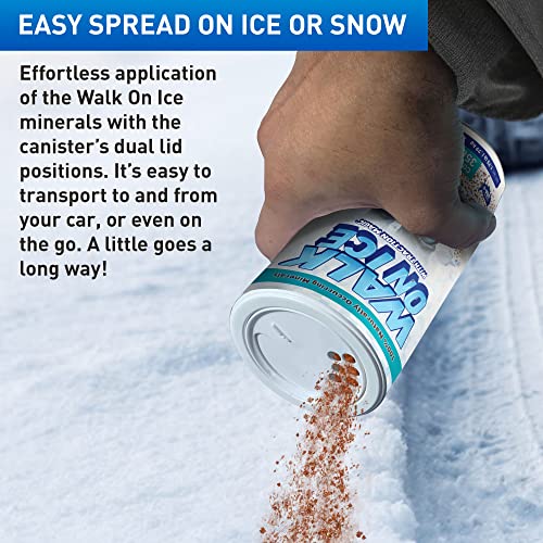 Traction Magic Walk on Ice for Snow & Ice,Instant Grip,No Slips or Falls on Sidewalks or Walkways,Free Your Car,Child & Pet Safe,Unique Mineral Blend for Traction,100% Salt & Chemical Free-1.75 Lb CAN