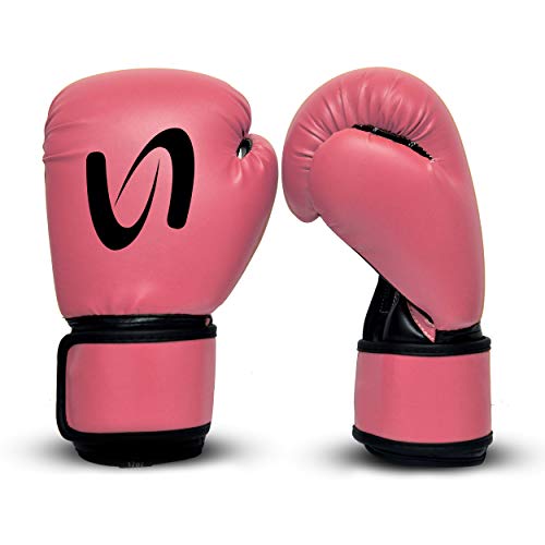 UFG Kids Classic Boxing Gloves - Boxing MMA Muay Thai Training & Bag Work (Pink, 4 Oz)