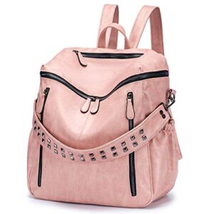 roulens women backpack purse fashion leather large ladies shoulder bags travel backpack purse for women