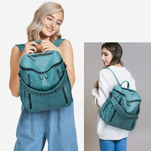 Roulens Women Backpack Purse Fashion Leather Large Ladies Shoulder Bags Travel Backpack Purse for Women