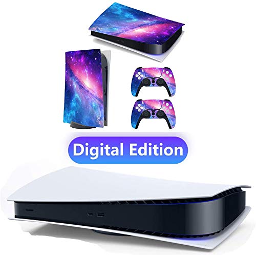 YK MALL PS5 Console PS5 Stickers Vinyl Skin Pattern Decals Skin Sticker for PS5 Playstation 5 Console and 2 Controller (Playstation 5 Digital Edition)