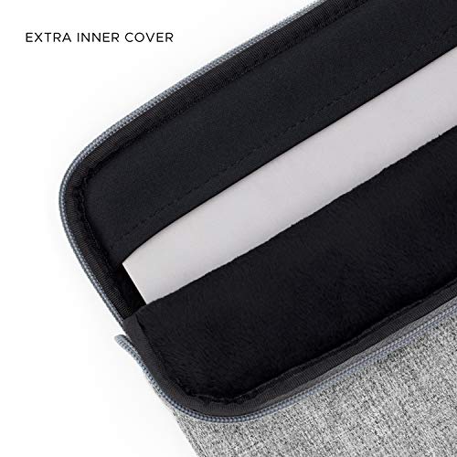 Comfyable Tablet Sleeve Compatible for 12.9 Inch iPad Pro M2 2022 M1 2021 2020 and Smart/Magic Keyboard with Accessory Pocket & Pencil Holder - Water-Repellent Protective Pouch Case for iPad, Grey