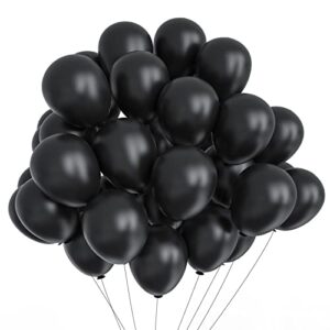 KALOR Black Balloons,100 Pcs 5 Inch Mini Matte Latex Balloons for Balloon Garland Arch, Birthday Decoration, Wedding Party, Baby Shower Decorations