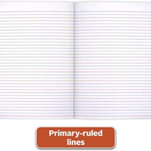 Mead Primary Composition Notebook K-2, 6 Pack Primary Ruled Composition Book, Color May Vary, Grades K-2 Writing Dotted Lined Notebook, 100 Sheets (200 Pages) 489902ELG