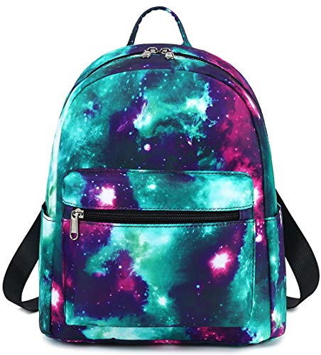 Bluboon Girls Mini Backpack Womens Small Backpack Purse Teens Cute Galaxy Travel Backpack Casual School Bookbag (Galaxy)