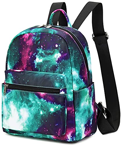 Bluboon Girls Mini Backpack Womens Small Backpack Purse Teens Cute Galaxy Travel Backpack Casual School Bookbag (Galaxy)